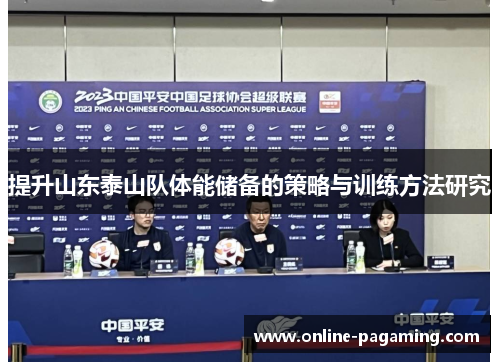提升山东泰山队体能储备的策略与训练方法研究